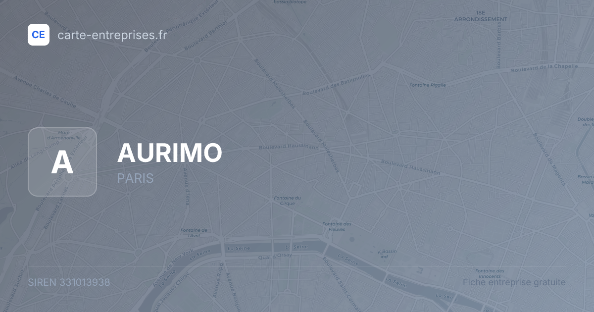 AURIMO — 331013938 — fiche entreprise