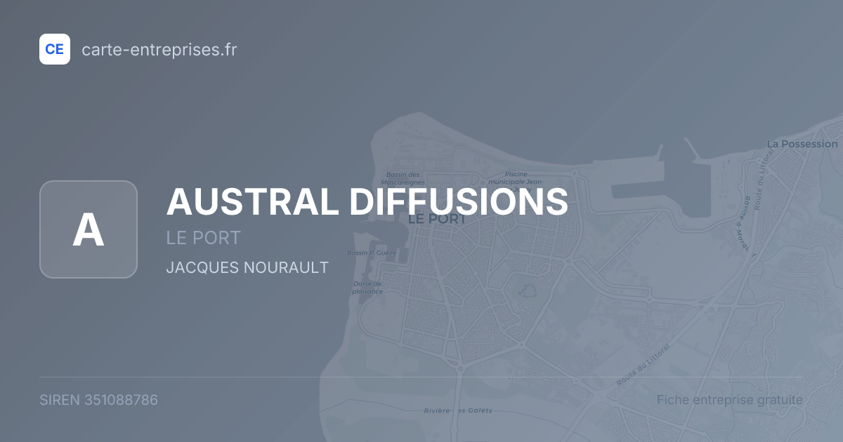 AUSTRAL DIFFUSIONS — 351088786 — fiche entreprise