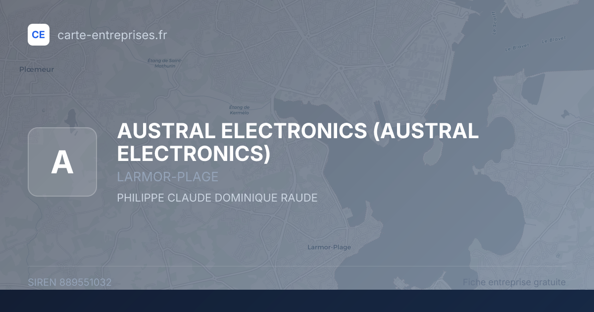 AUSTRAL ELECTRONICS — 889551032 — fiche entreprise