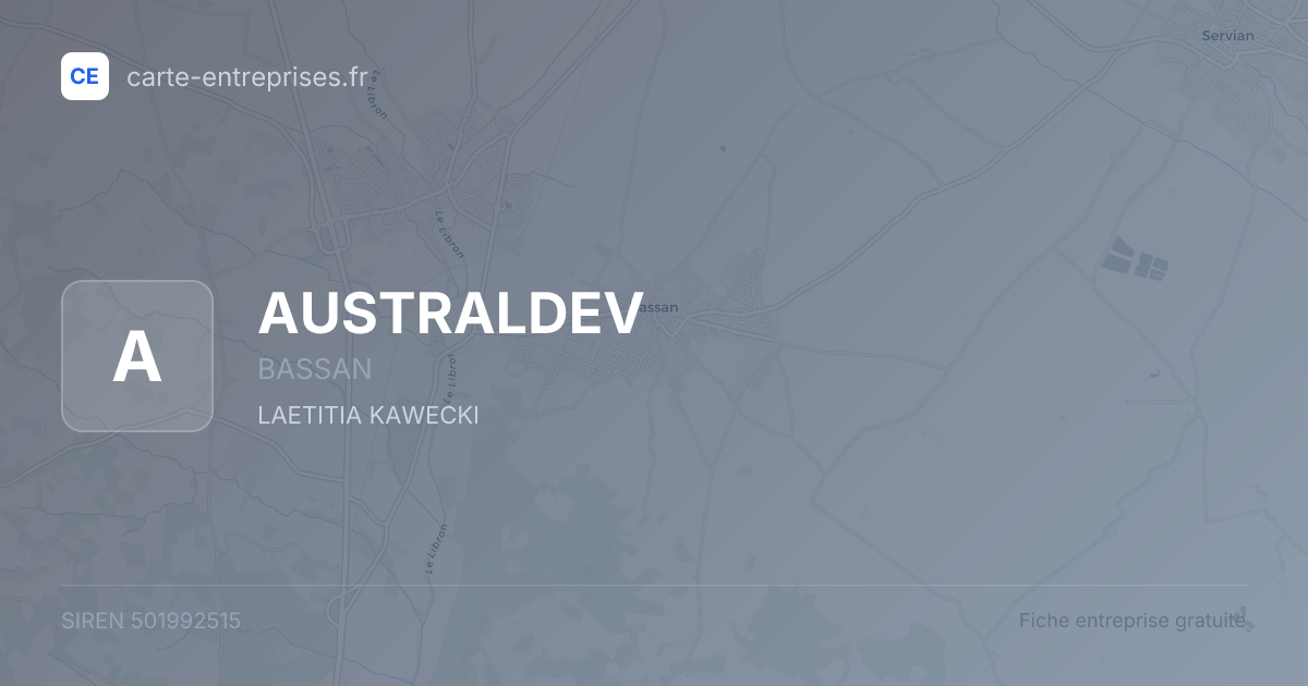 AUSTRALDEV — 501992515 — fiche entreprise