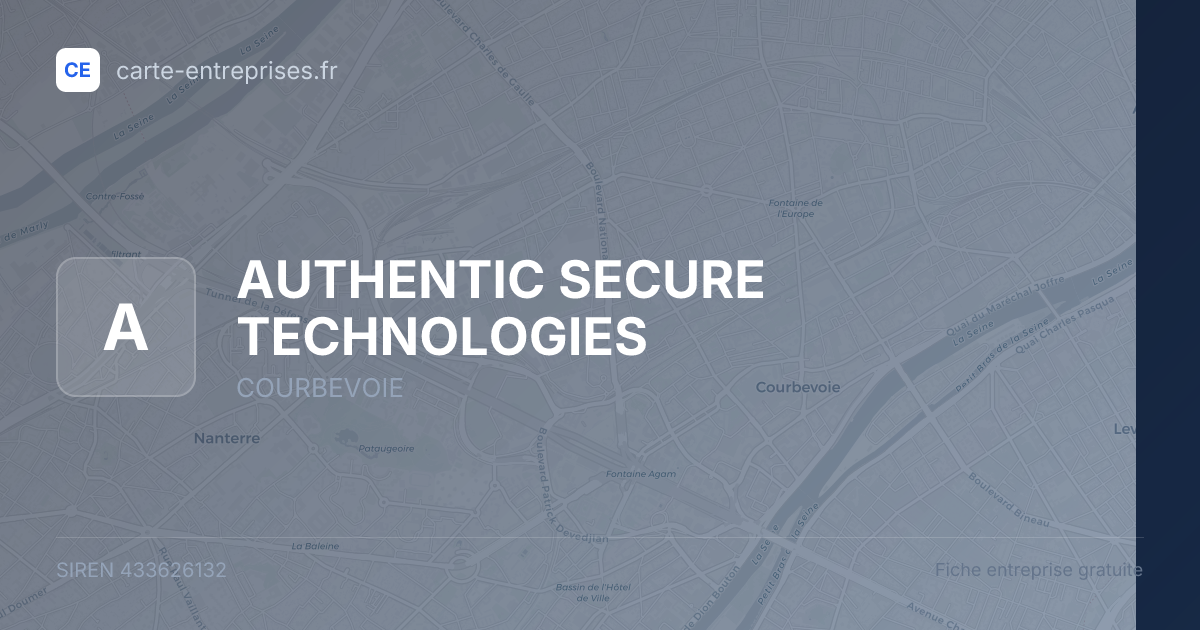 AUTHENTIC SECURE TECHNOLOGIES — 433626132 — fiche entreprise