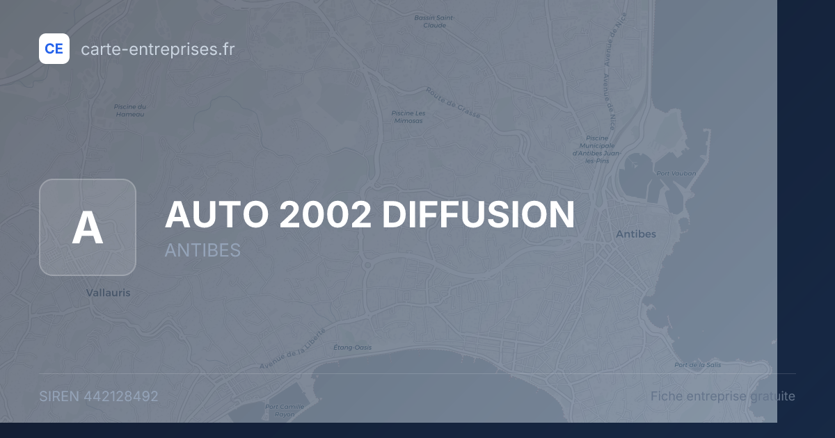 AUTO 2002 DIFFUSION — 442128492 — fiche entreprise