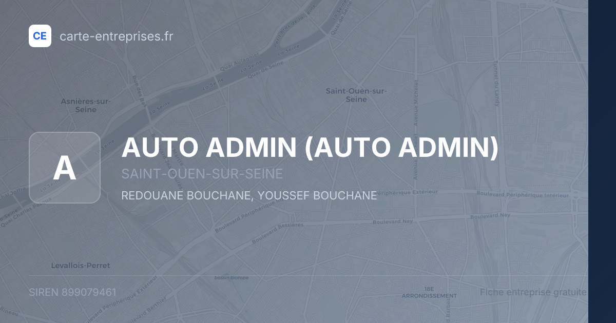AUTO ADMIN — 899079461 — fiche entreprise