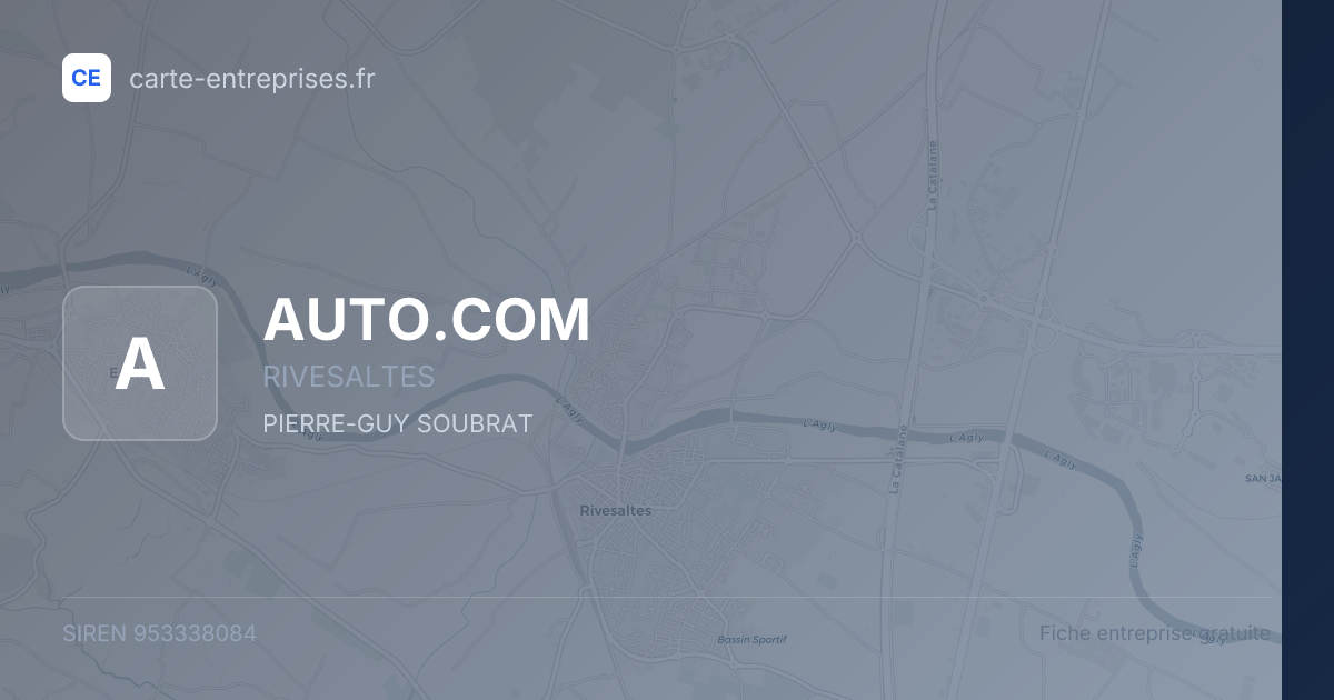 AUTO.COM — 953338084 — fiche entreprise