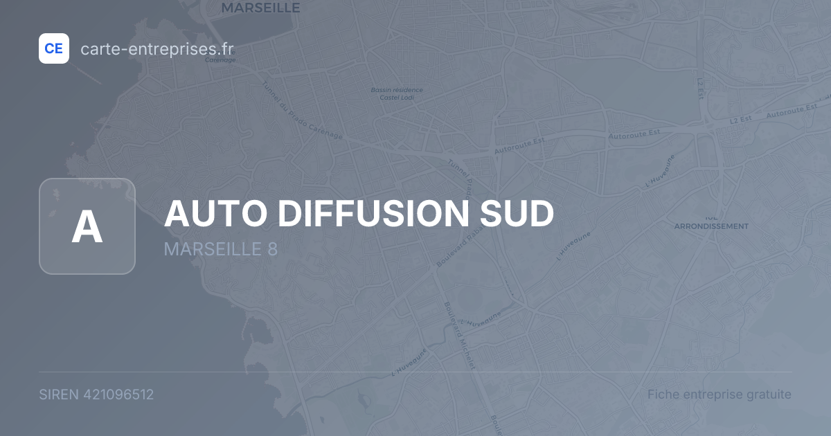 AUTO DIFFUSION SUD — 421096512 — fiche entreprise