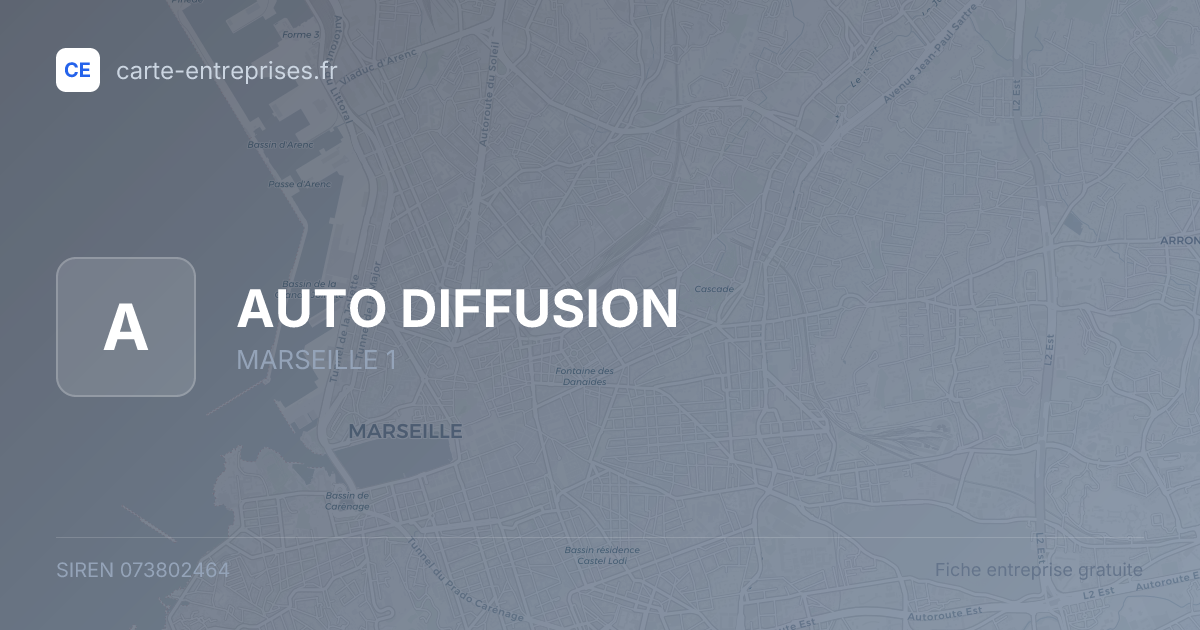 AUTO DIFFUSION — 073802464 — fiche entreprise