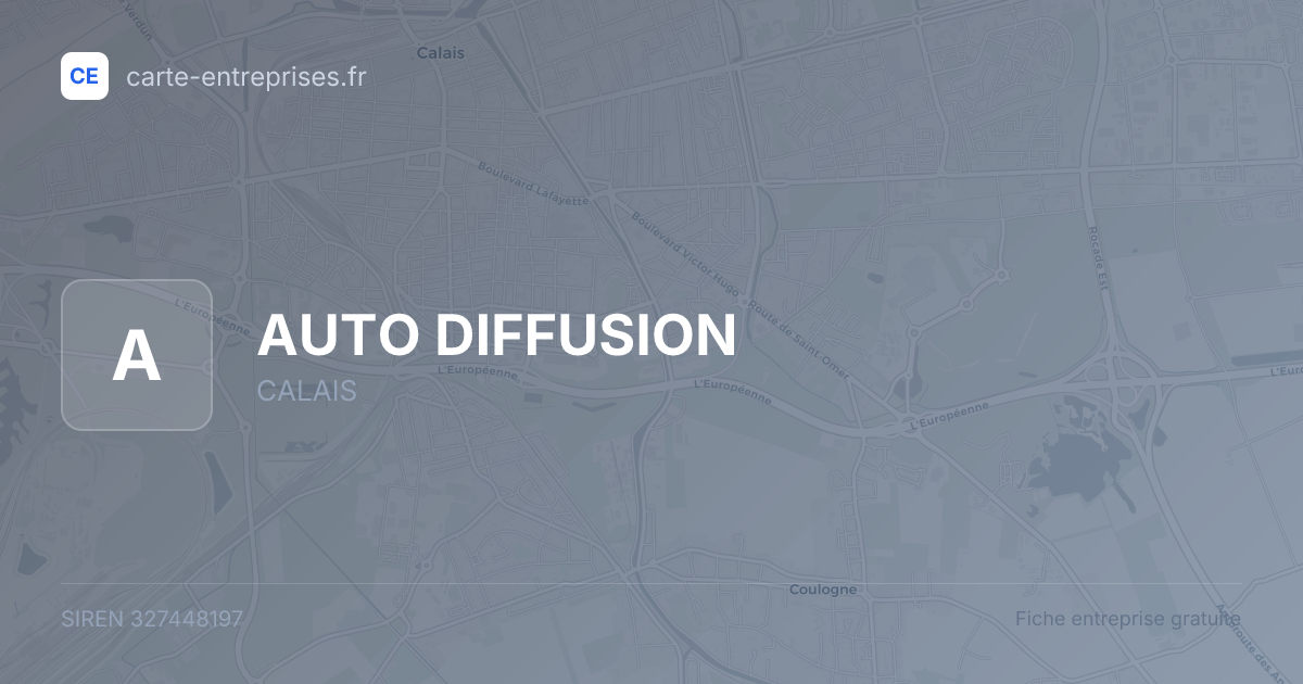 AUTO DIFFUSION — 327448197 — fiche entreprise
