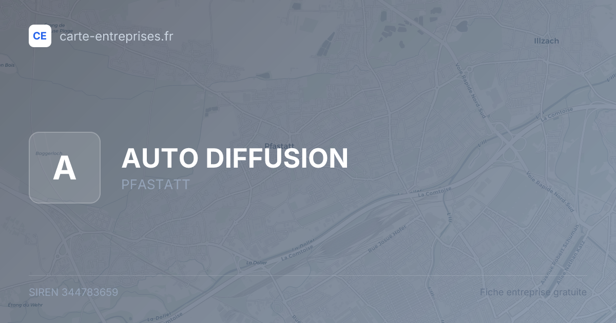 AUTO DIFFUSION — 344783659 — fiche entreprise