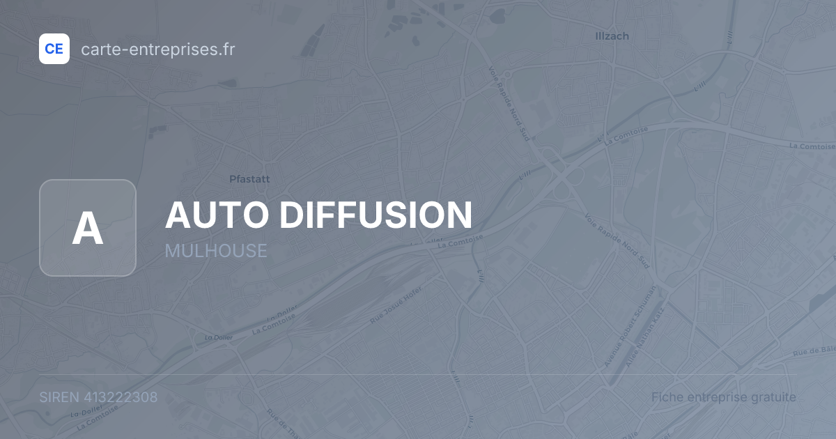 AUTO DIFFUSION — 413222308 — fiche entreprise