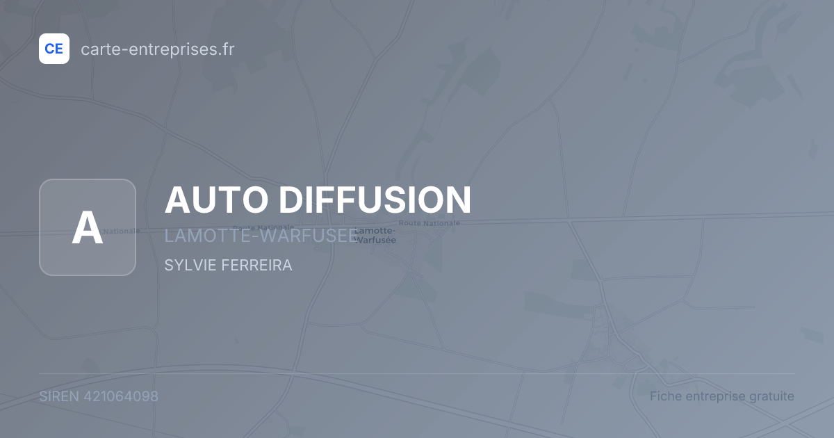 AUTO DIFFUSION — 421064098 — fiche entreprise