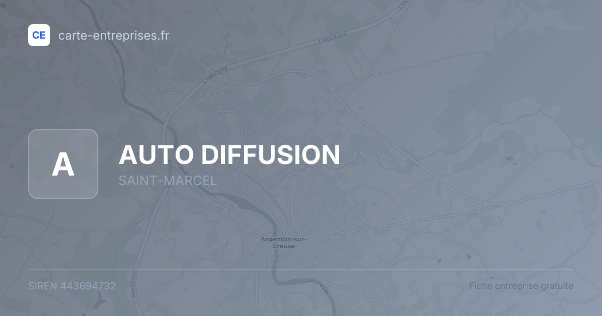 AUTO DIFFUSION — 443694732 — fiche entreprise