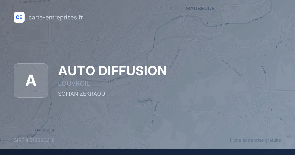 AUTO DIFFUSION — 513380618 — fiche entreprise