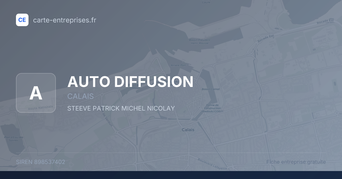 AUTO DIFFUSION — 898537402 — fiche entreprise