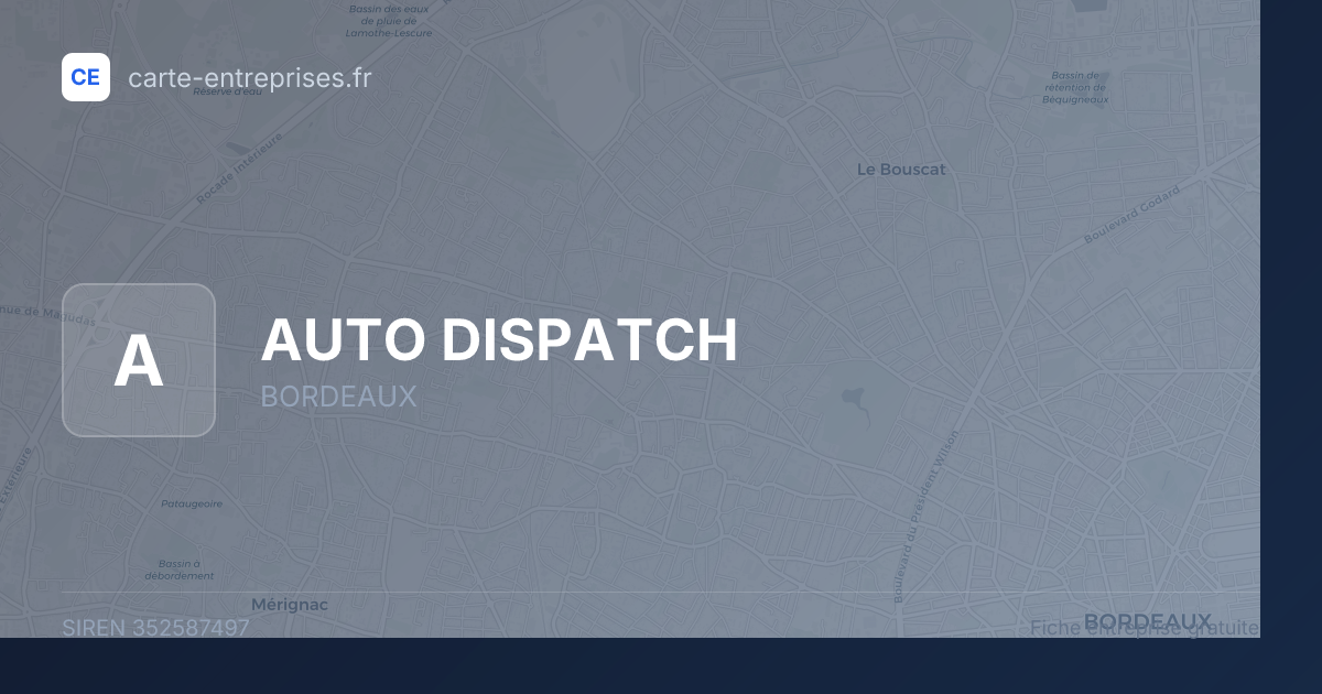 AUTO DISPATCH — 352587497 — fiche entreprise