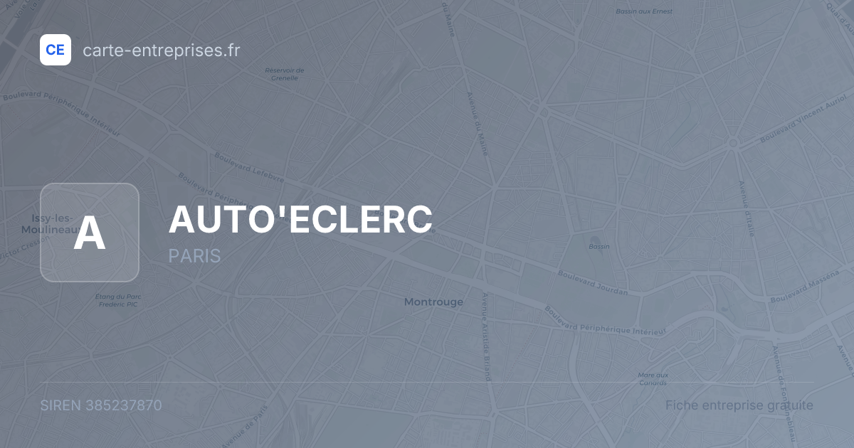 AUTO'ECLERC — 385237870 — fiche entreprise