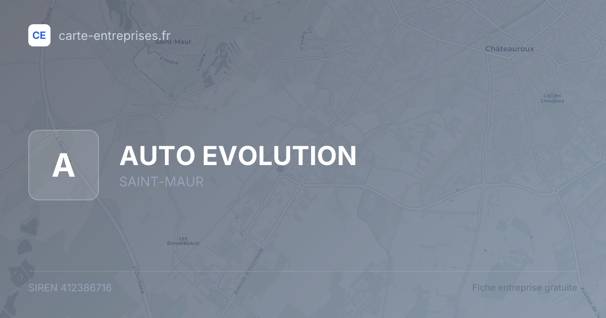 AUTO EVOLUTION — 412386716 — fiche entreprise