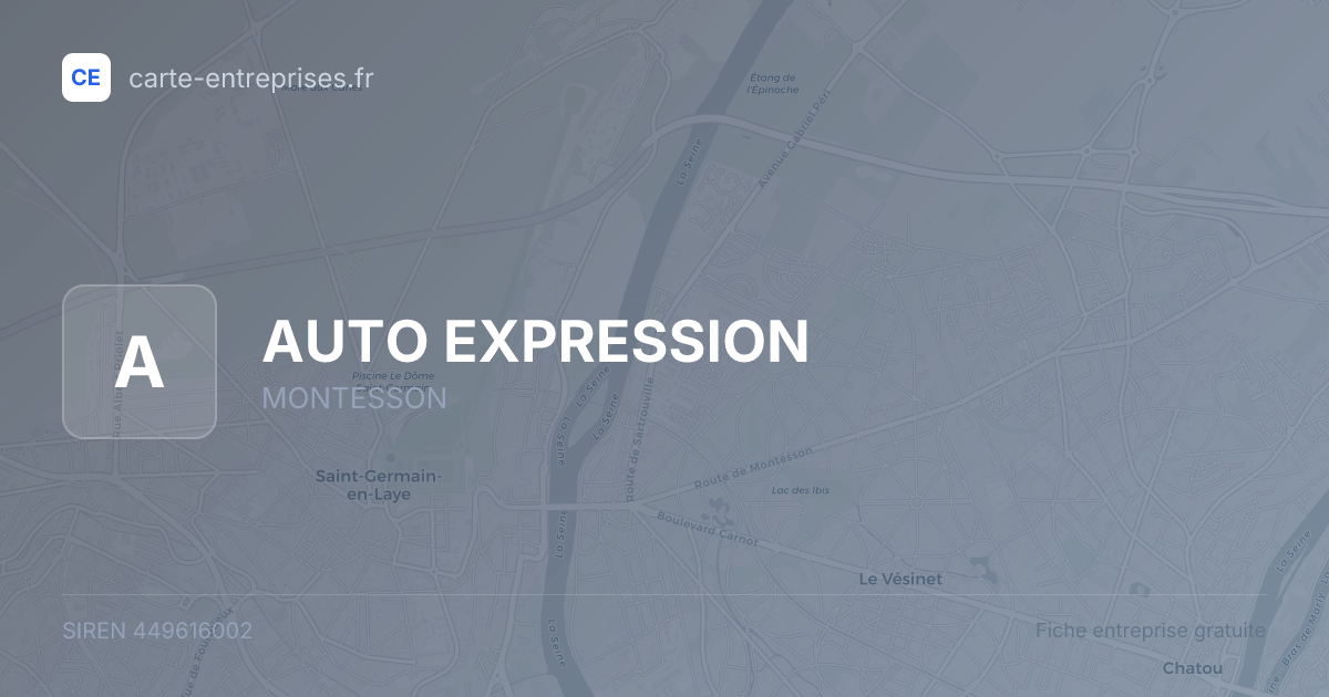 AUTO EXPRESSION — 449616002 — fiche entreprise