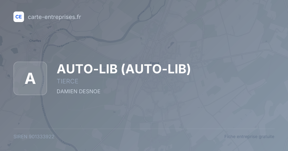 AUTO-LIB — 901333922 — fiche entreprise