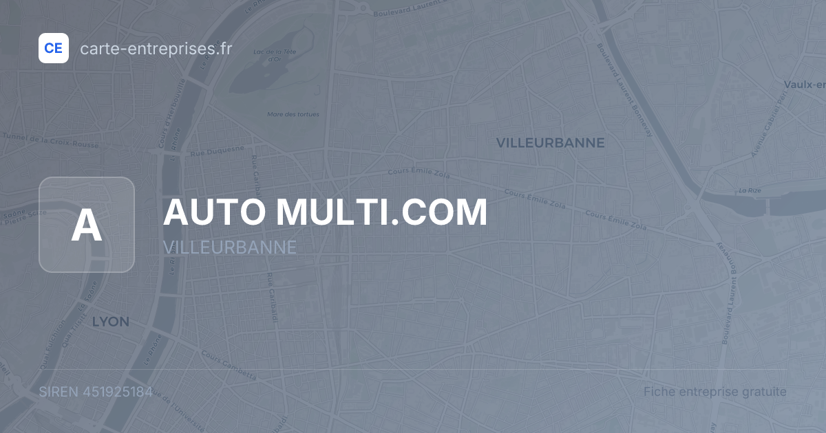 AUTO MULTI.COM — 451925184 — fiche entreprise