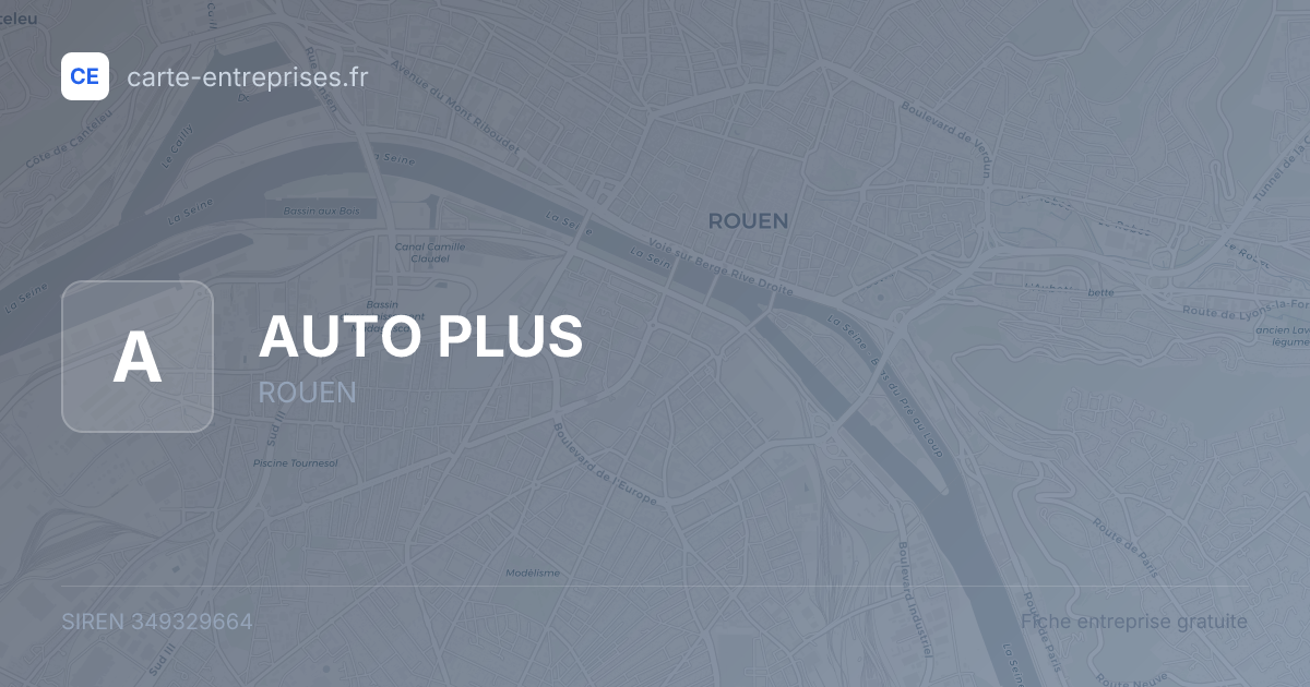 AUTO PLUS — 349329664 — fiche entreprise
