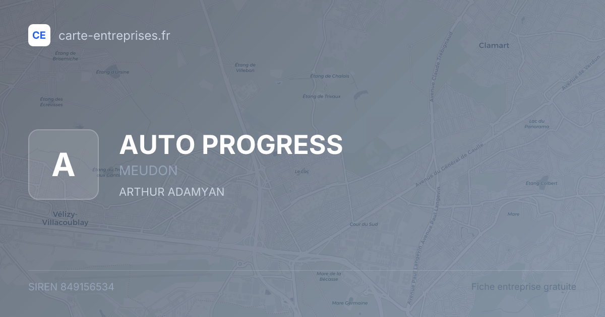 AUTO PROGRESS — 849156534 — fiche entreprise