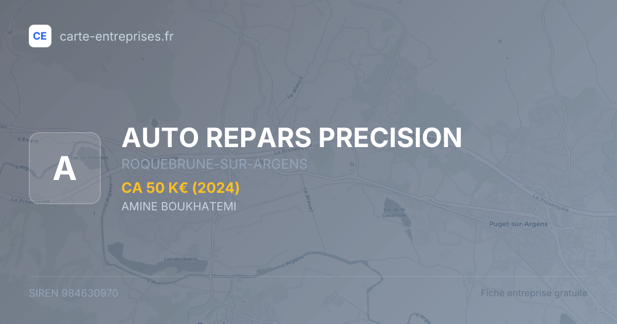 AUTO REPARS PRECISION — 984630970 — fiche entreprise