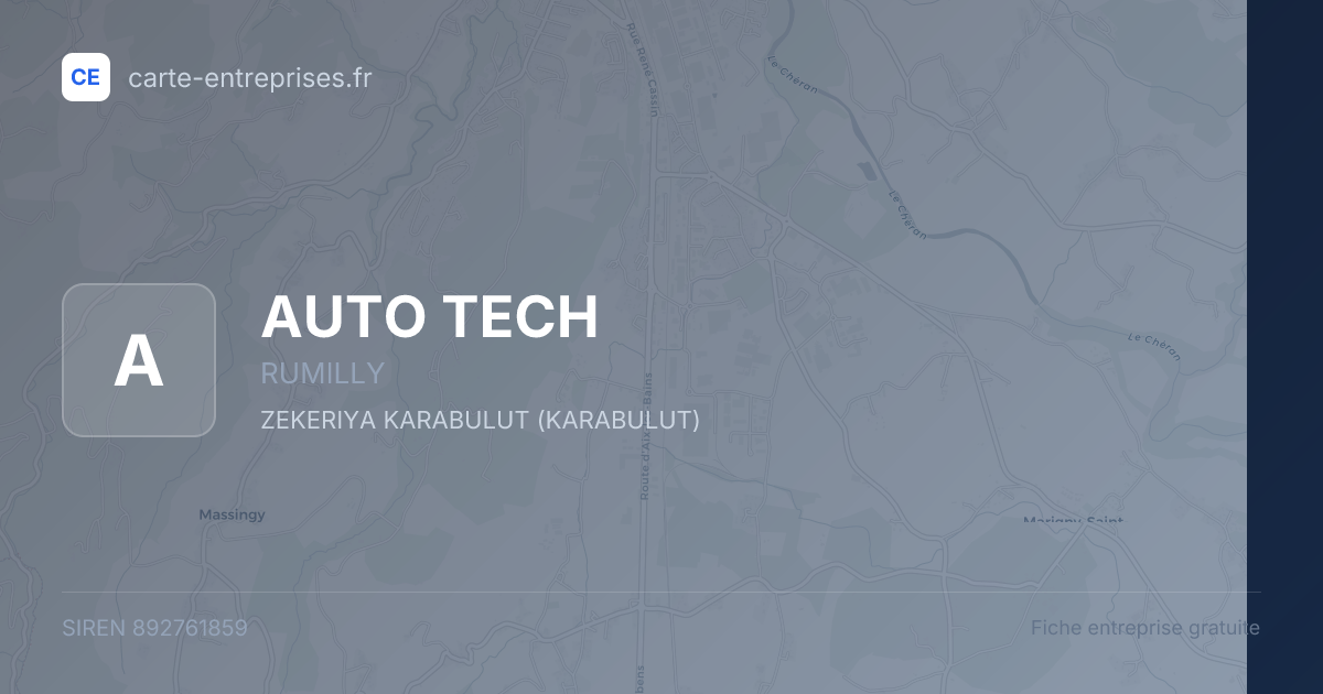 AUTO TECH — 892761859 — fiche entreprise