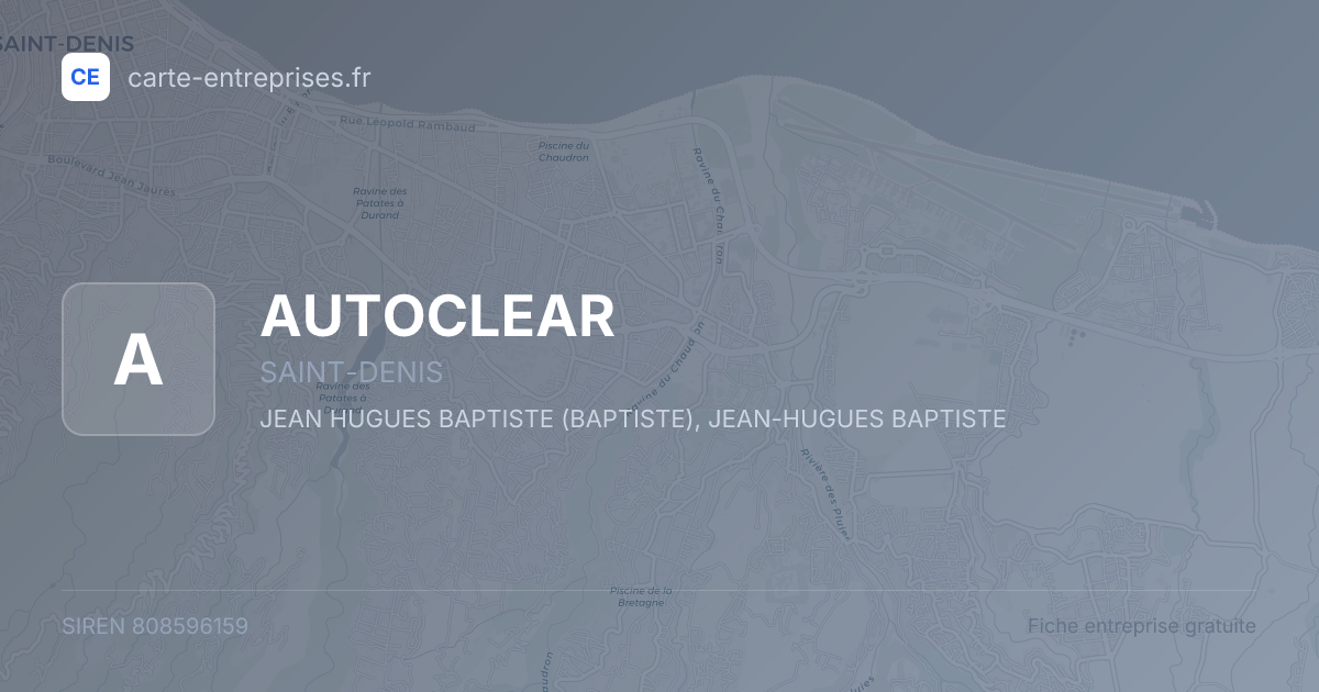 AUTOCLEAR — 808596159 — fiche entreprise