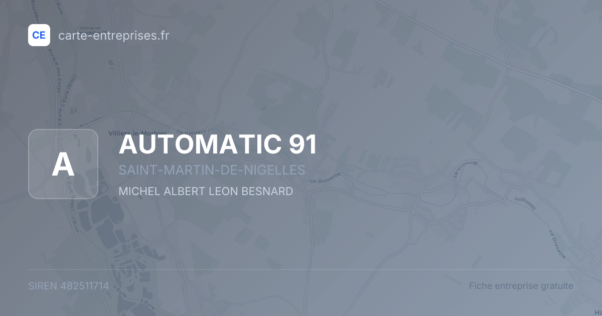 AUTOMATIC 91 — 482511714 — fiche entreprise