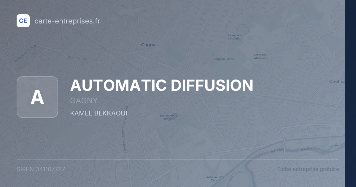 AUTOMATIC DIFFUSION — 341107787 — fiche entreprise