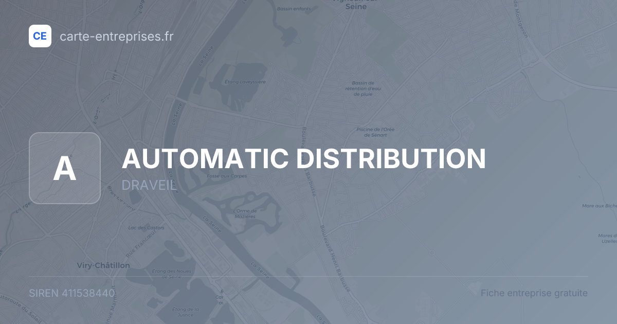 AUTOMATIC DISTRIBUTION — 411538440 — fiche entreprise