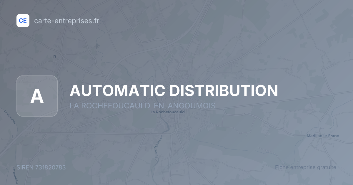 AUTOMATIC DISTRIBUTION — 731820783 — fiche entreprise