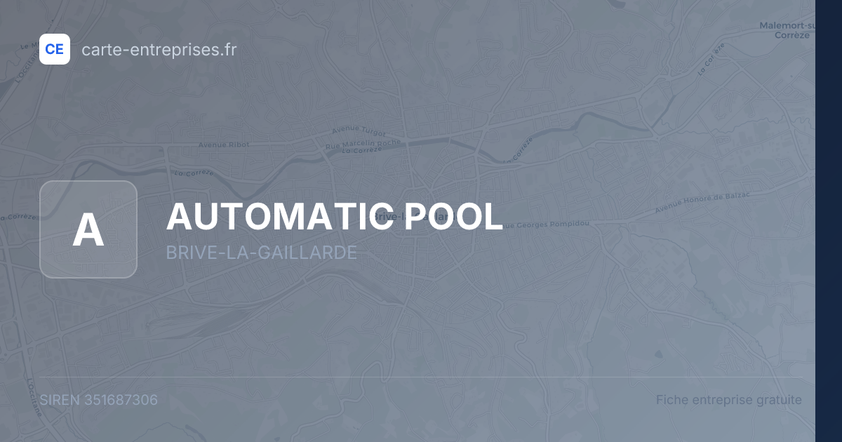 AUTOMATIC POOL — 351687306 — fiche entreprise
