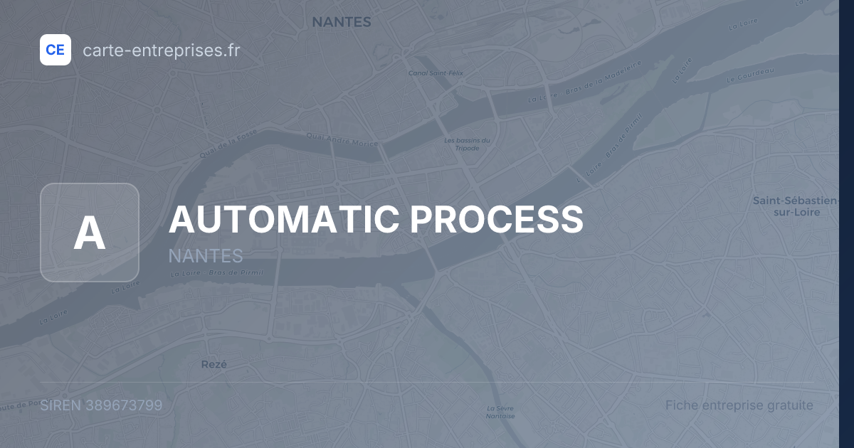 AUTOMATIC PROCESS — 389673799 — fiche entreprise