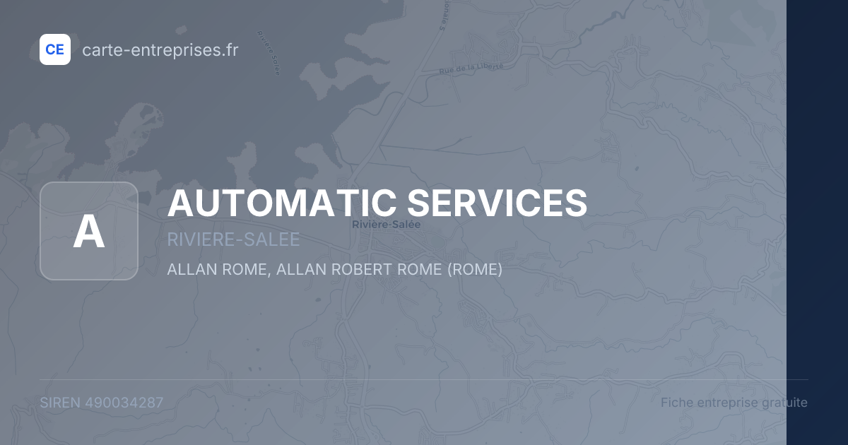 AUTOMATIC SERVICES — 490034287 — fiche entreprise