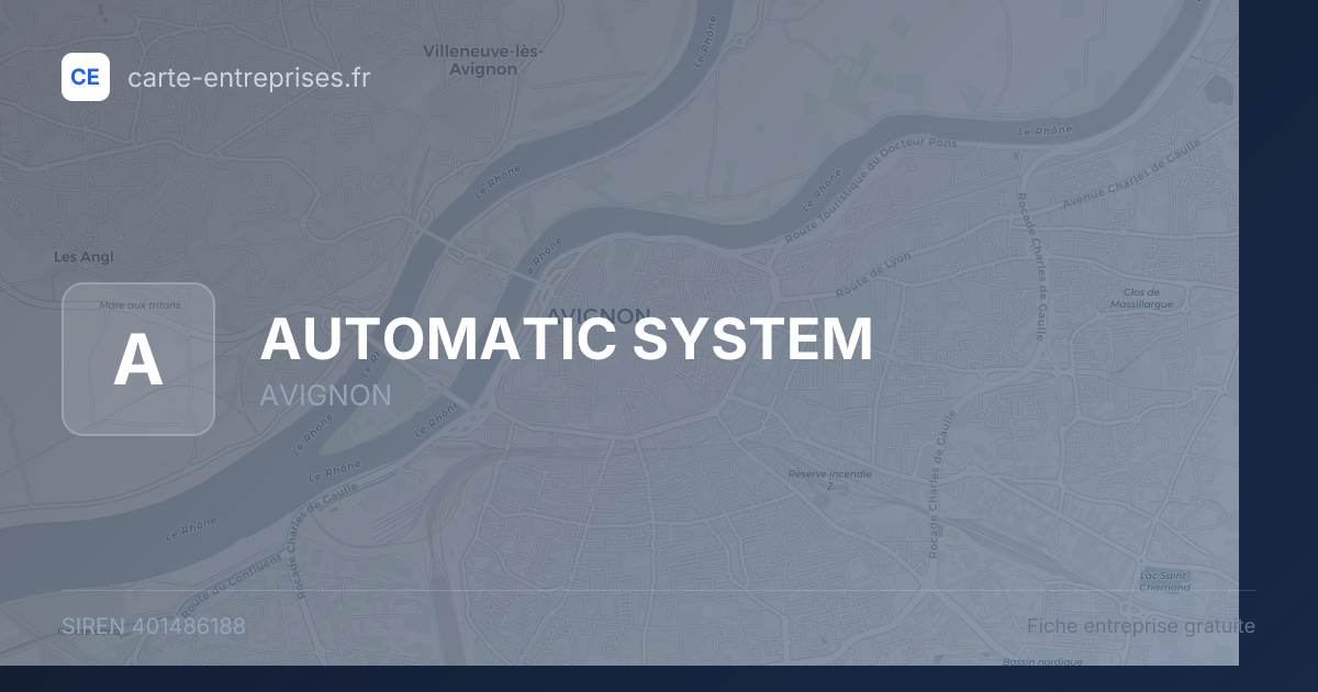 AUTOMATIC SYSTEM — 401486188 — fiche entreprise