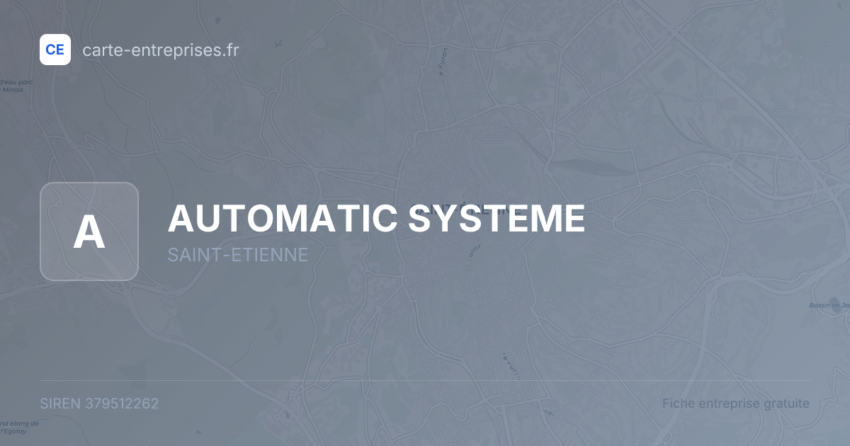 AUTOMATIC SYSTEME — 379512262 — fiche entreprise