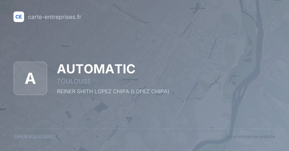 AUTOMATIC — 834428583 — fiche entreprise