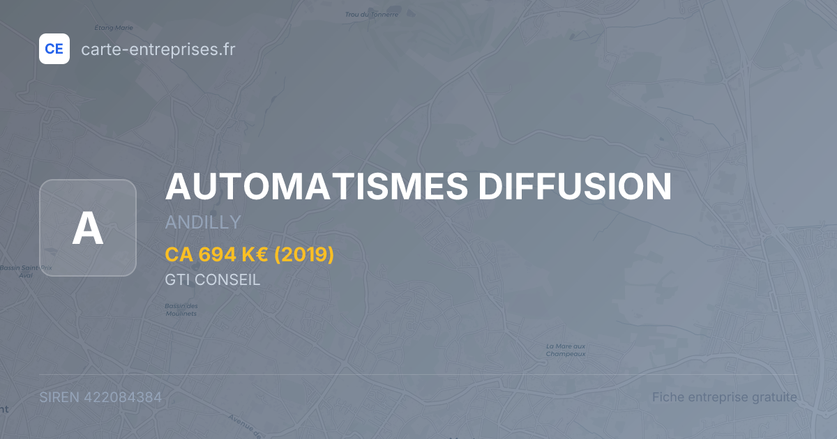 AUTOMATISMES DIFFUSION — 422084384 — fiche entreprise
