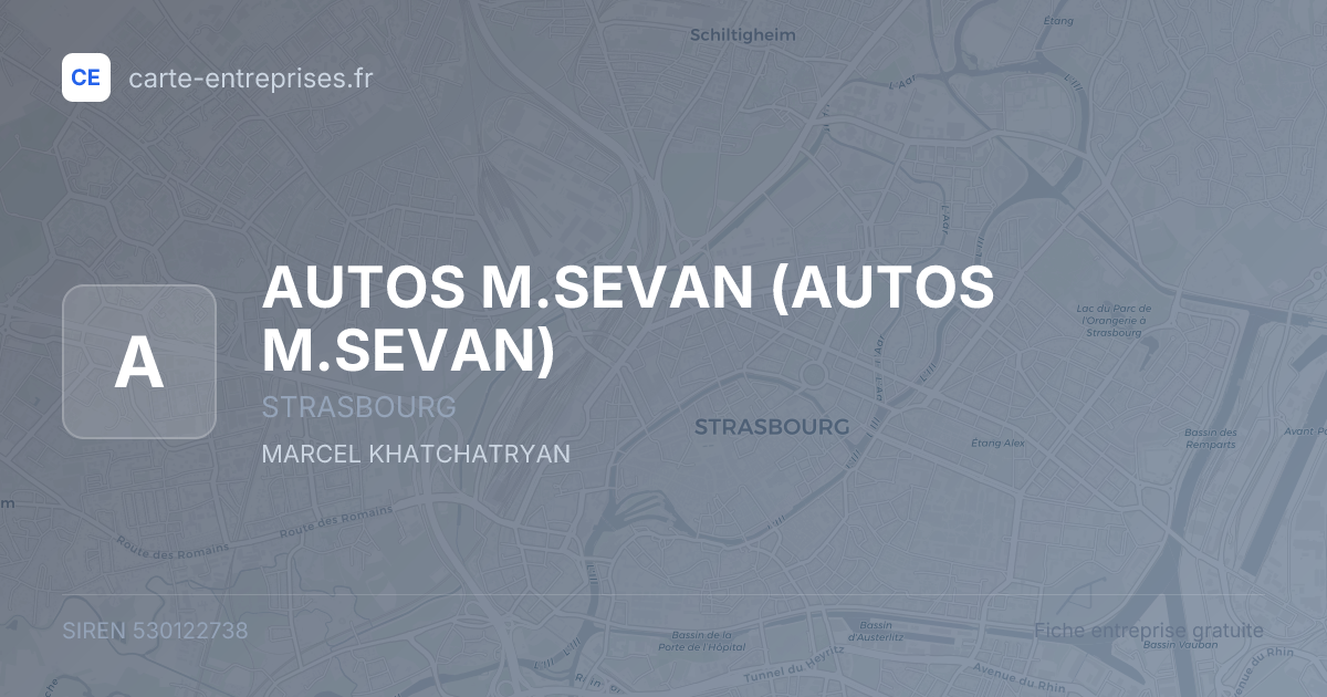 AUTOS M.SEVAN — 530122738 — fiche entreprise