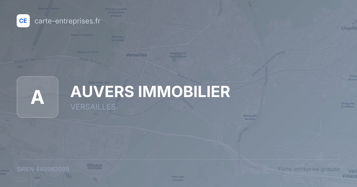 AUVERS IMMOBILIER — 449982099 — fiche entreprise