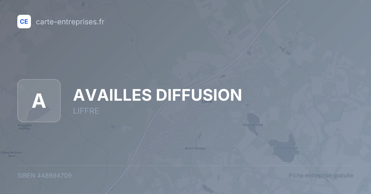 AVAILLES DIFFUSION — 448894709 — fiche entreprise