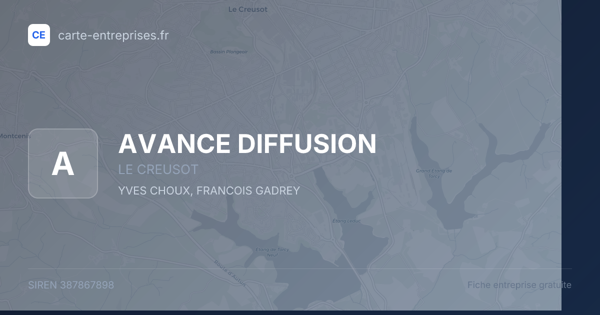 AVANCE DIFFUSION — 387867898 — fiche entreprise