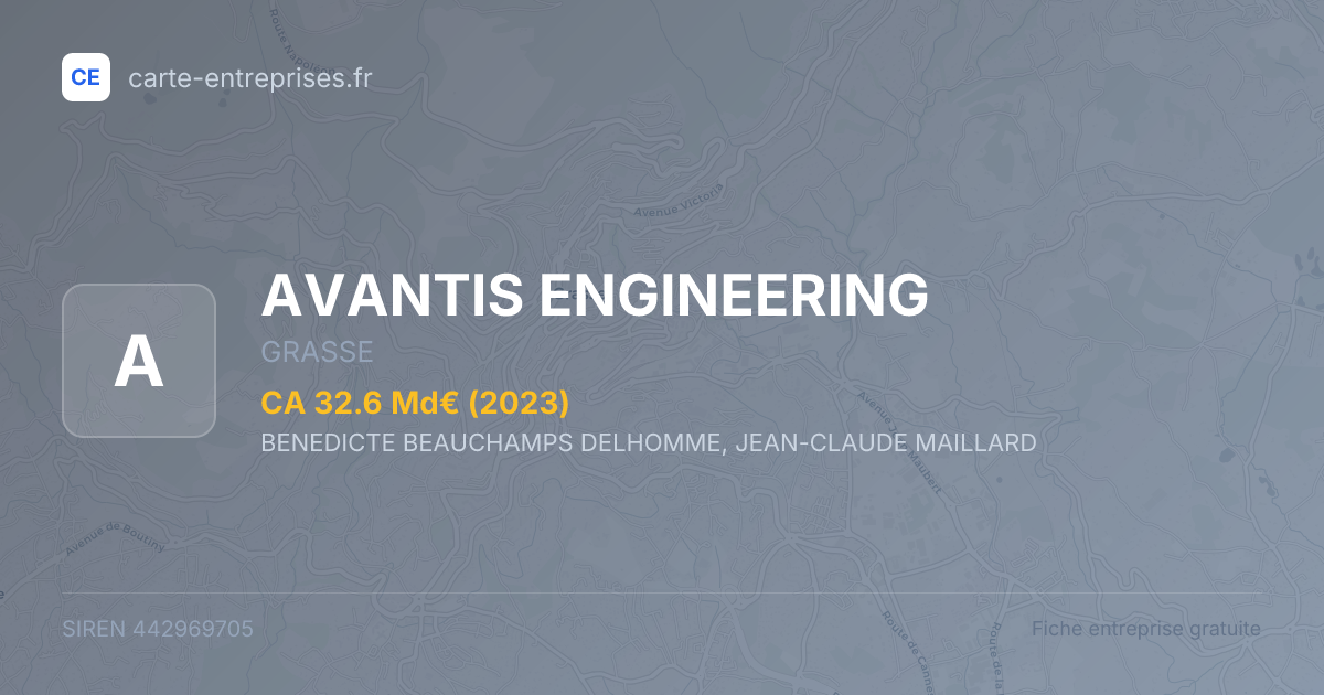 AVANTIS ENGINEERING — 442969705 — fiche entreprise