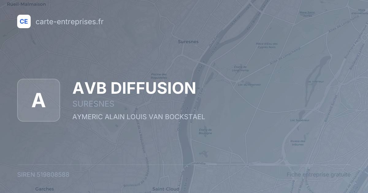 AVB DIFFUSION — 519808588 — fiche entreprise