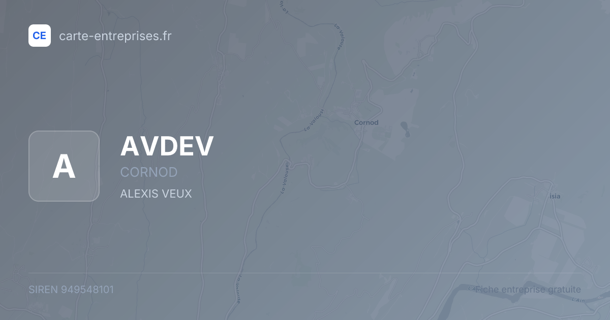 AVDEV — 949548101 — fiche entreprise