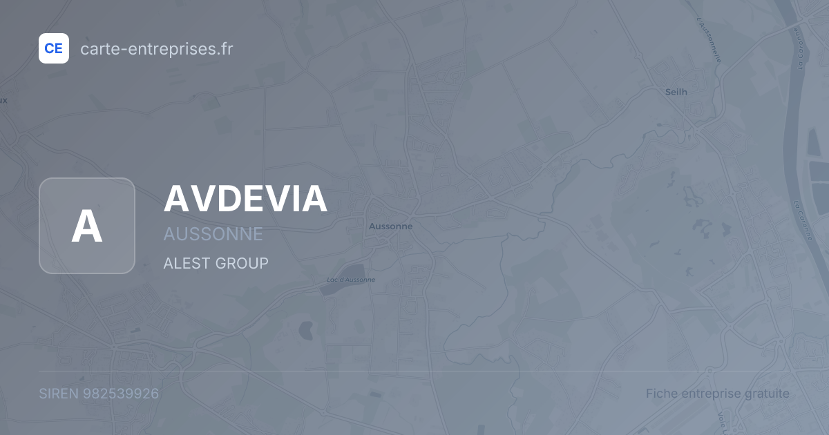 AVDEVIA — 982539926 — fiche entreprise