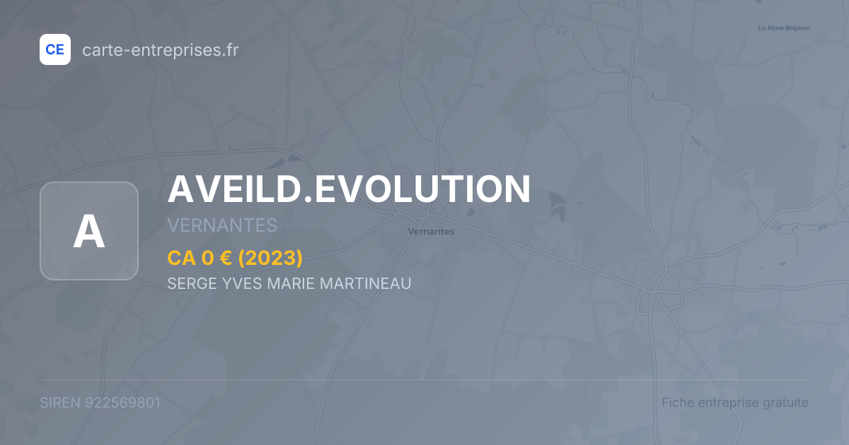 AVEILD.EVOLUTION — 922569801 — fiche entreprise