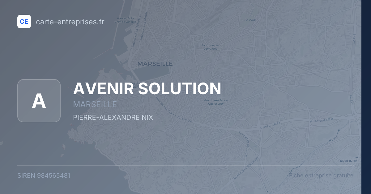 AVENIR SOLUTION — 984565481 — fiche entreprise