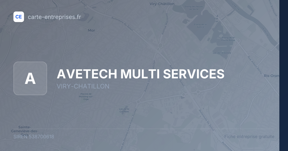 AVETECH MULTI SERVICES — 538700618 — fiche entreprise